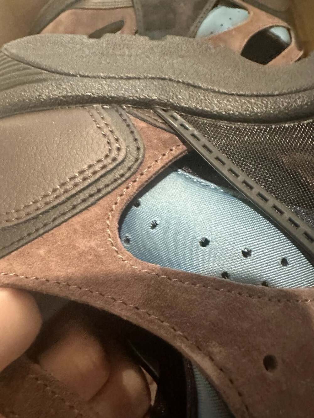 Nike Air Trainer Huarache Baroque Brown Smokey Blue IB0497-001 - Picture 8 of 10